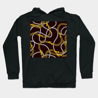 Pearls and gold chains Hoodie